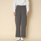 denicher/フロッキードットストレートパンツ